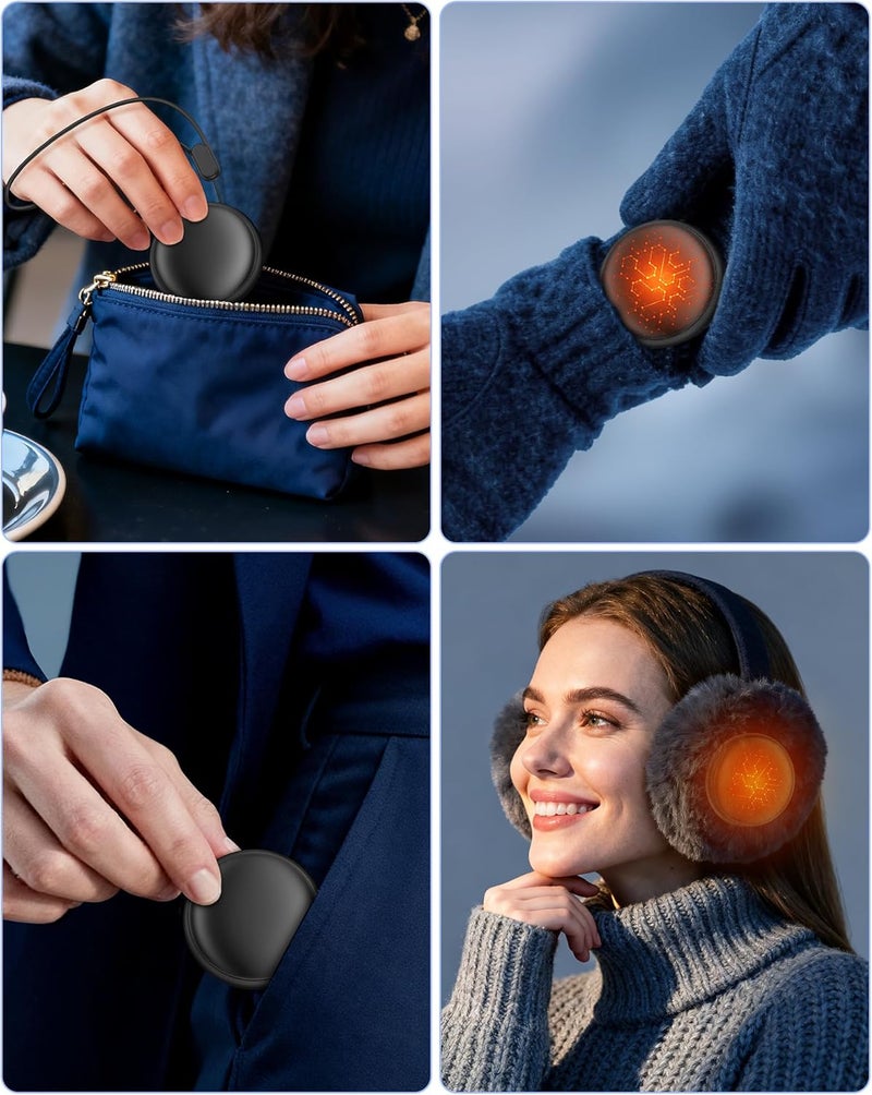 Vaofly Pocket Size Hand Warmers Rechargeable 2 Pack,20Hrs Long Safe Heat,0.5S Instant Heating,Ultra Thin Electric Hand Warmers,5 Levels Heating Fits in Gloves, Hunting Camping Hiking Essentials - Image 5